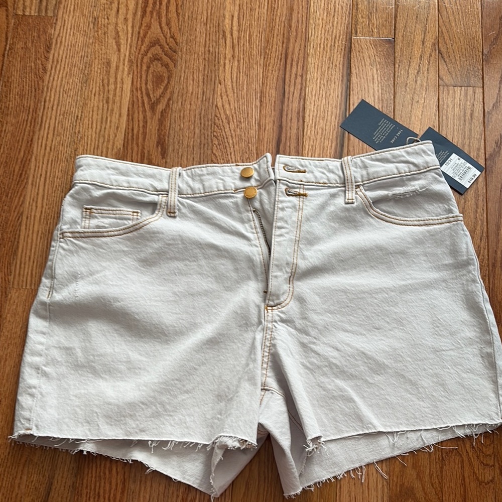 White Vintage Midi Shorts- NWT